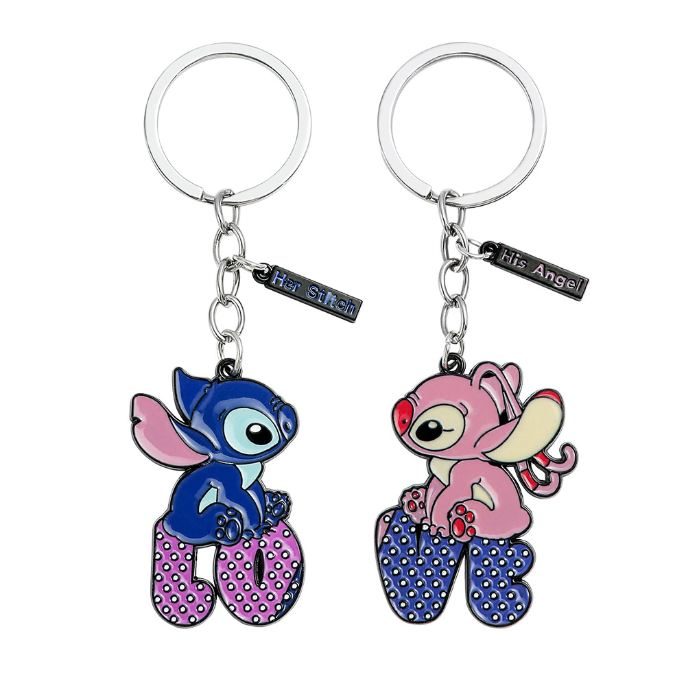 stitch anime keychain