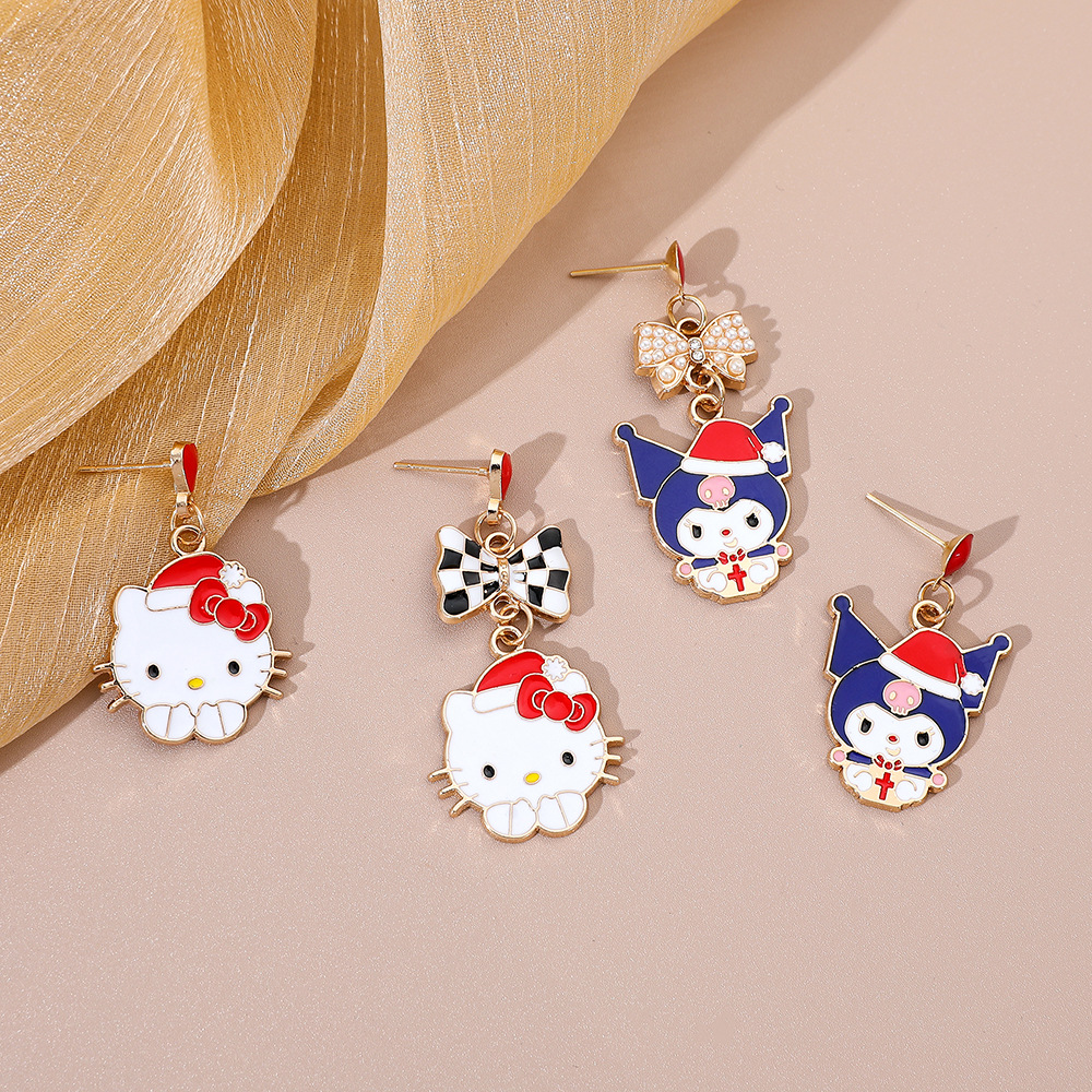 Kuromi anime earring