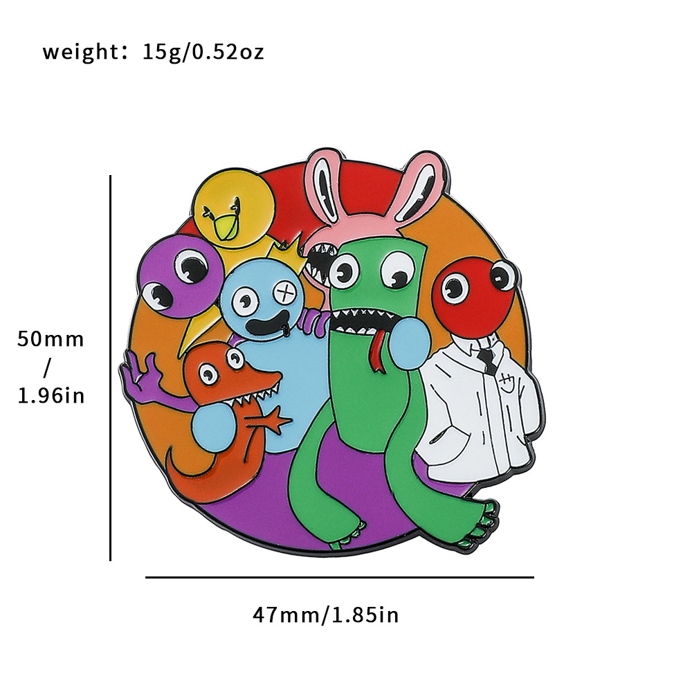 Rainbow friends anime pin