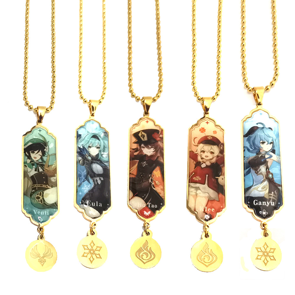 Genshin Impact anime necklace