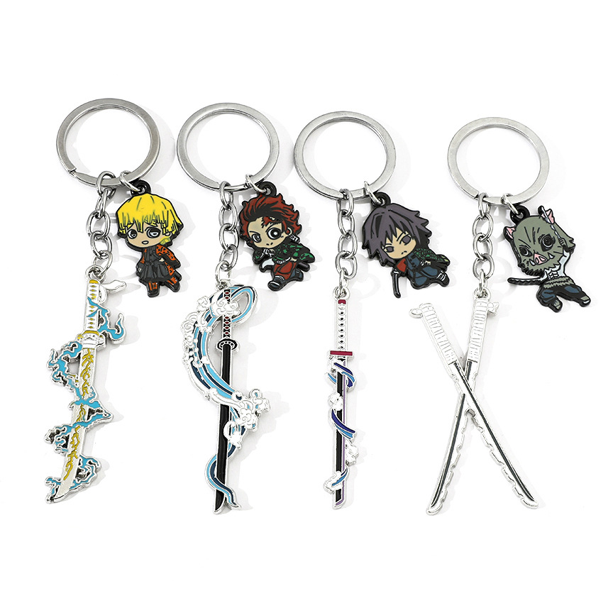 Demon slayer kimets anime keychain