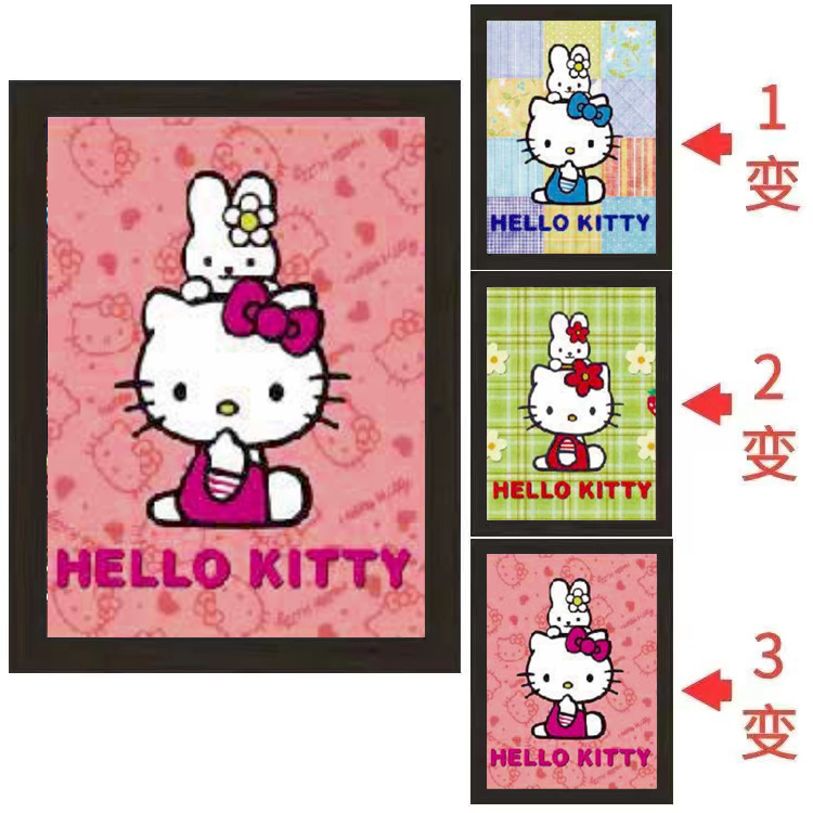 hello kitty anime 3D frame painting 32 * 42cm (core+frame）