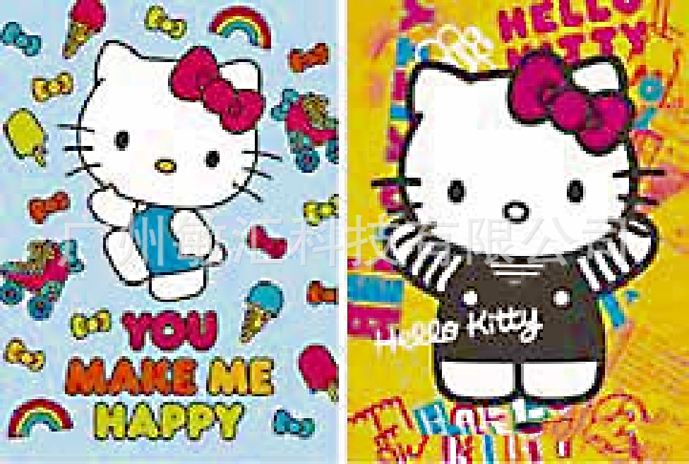 hello kitty anime 3D frame painting 32 * 42cm (core+black frame+framing）