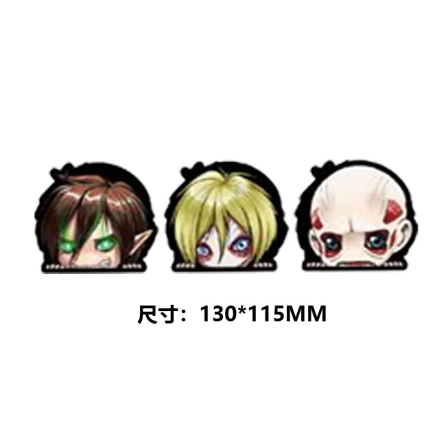 Attack on Titan anime 3D illusion stickers