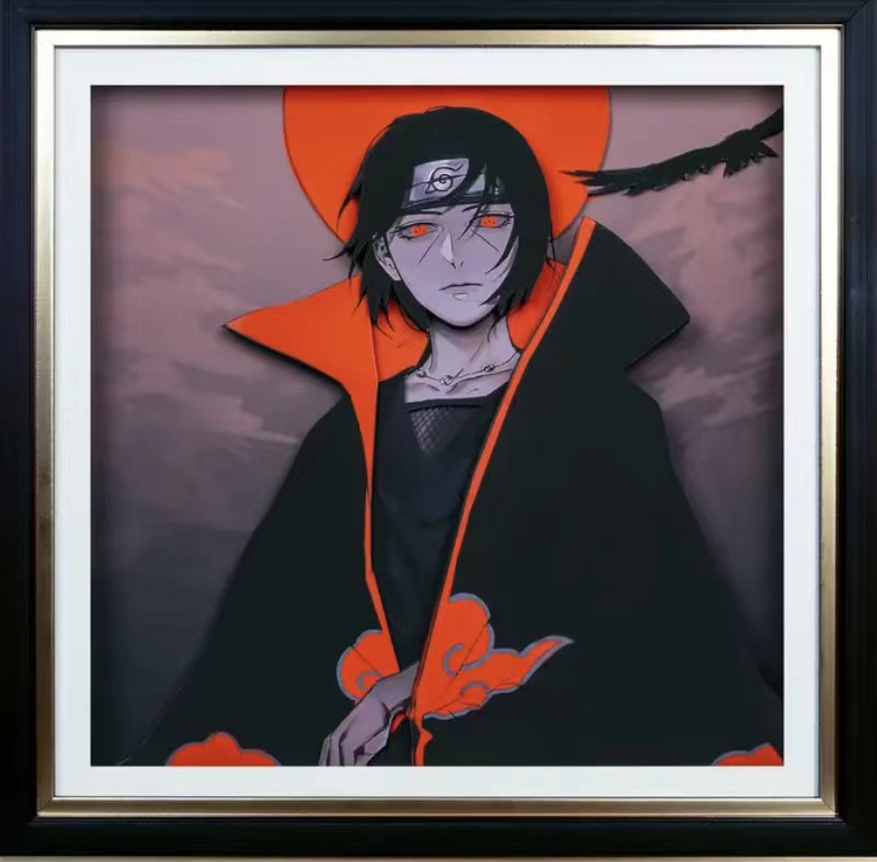 Naruto anime 3D stereoscopic painting