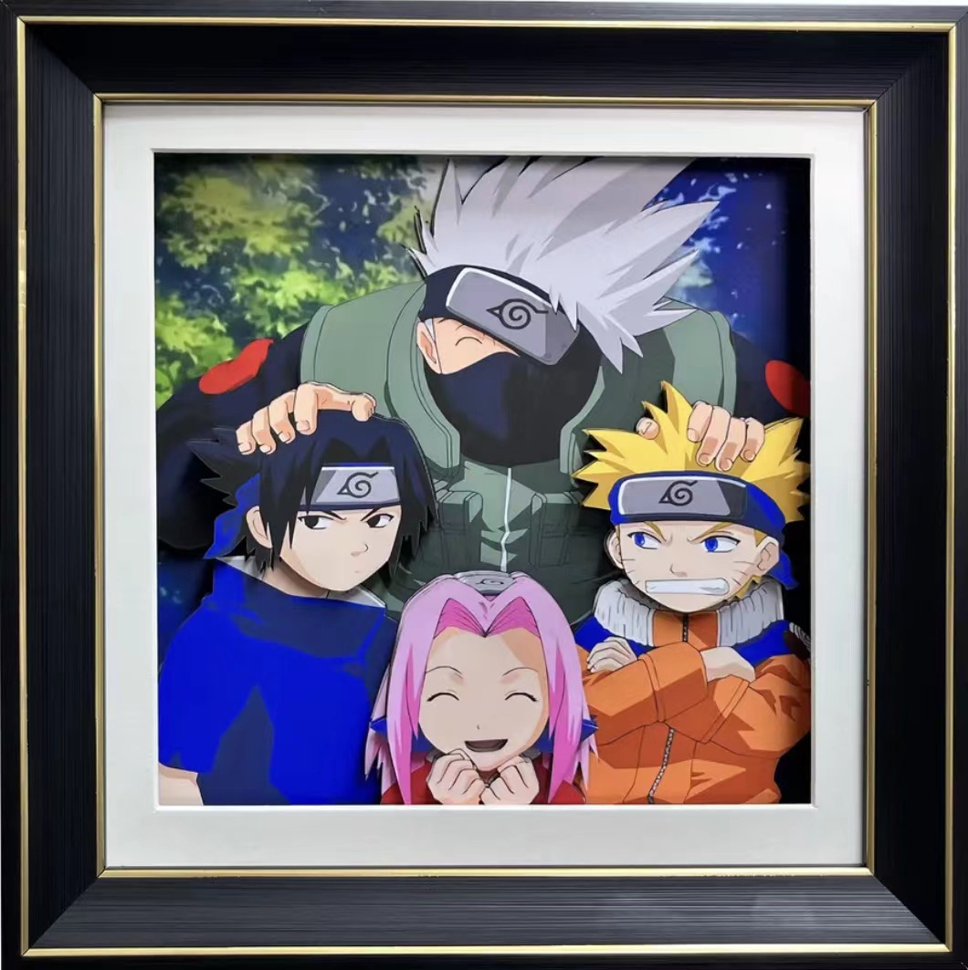 Naruto anime 3D stereoscopic painting