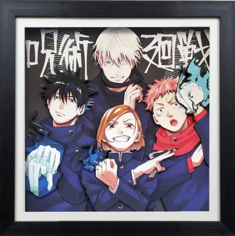 Jujutsu Kaisen anime 3D stereoscopic painting