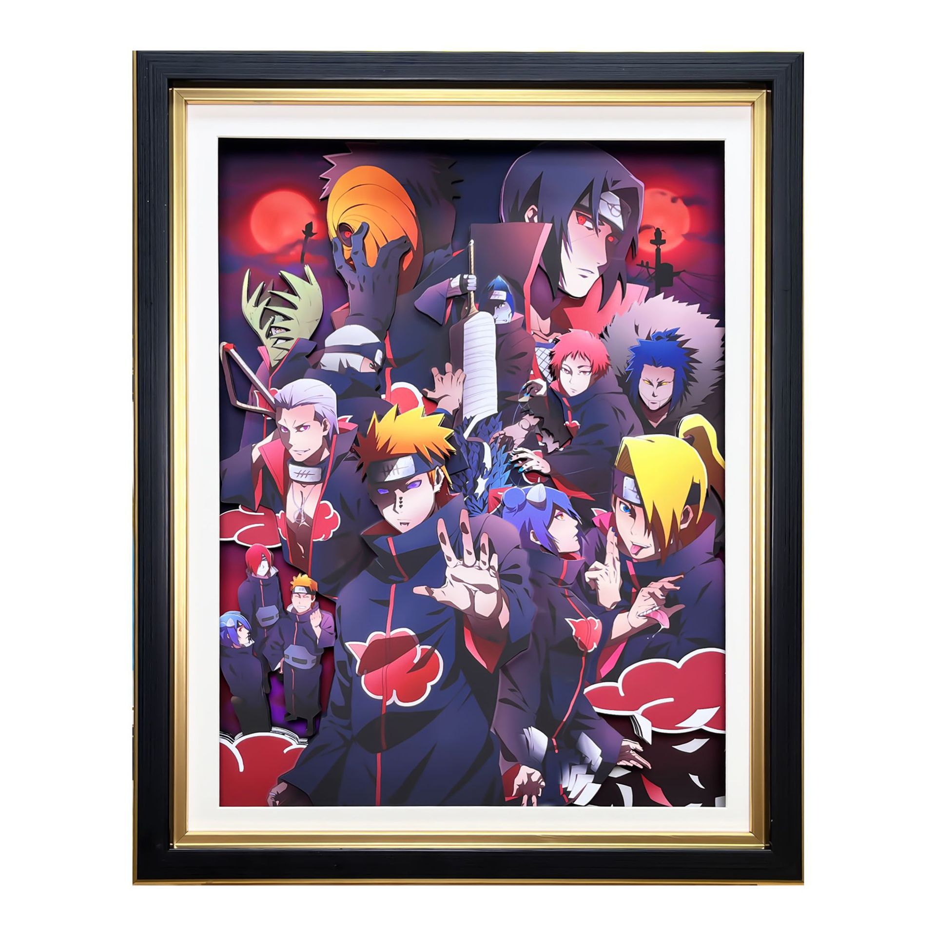 Naruto anime 3D stereoscopic painting 38*49cm