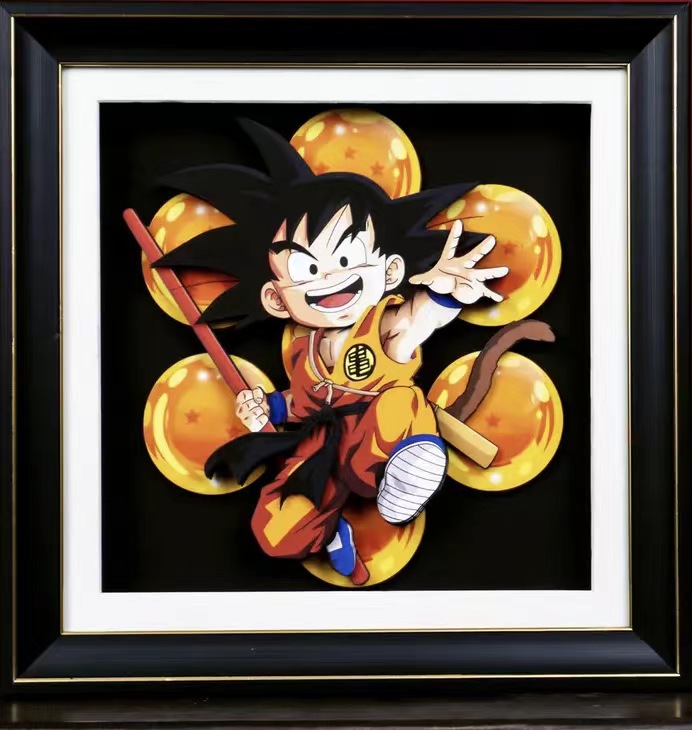 Dragon ball anime 3D stereoscopic painting