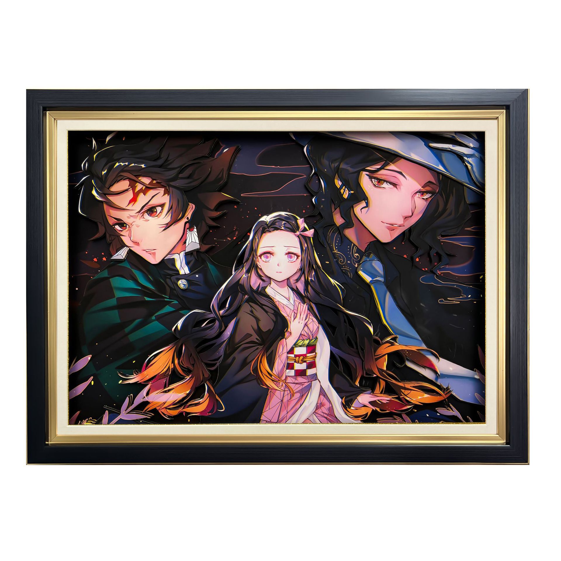 Demon slayer kimets anime 3D stereoscopic painting 38*49cm