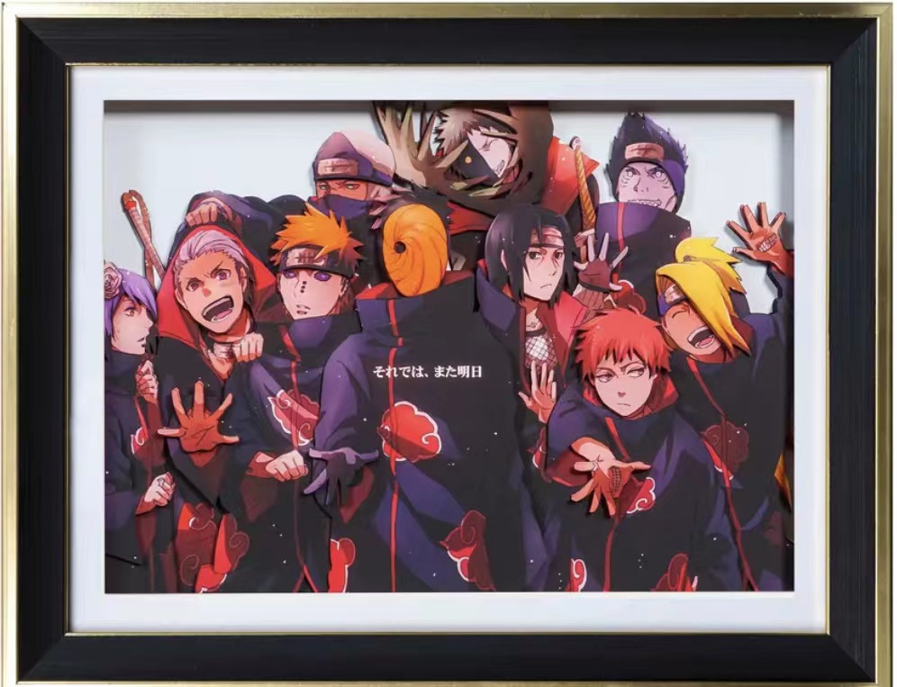 Naruto anime 3D stereoscopic painting