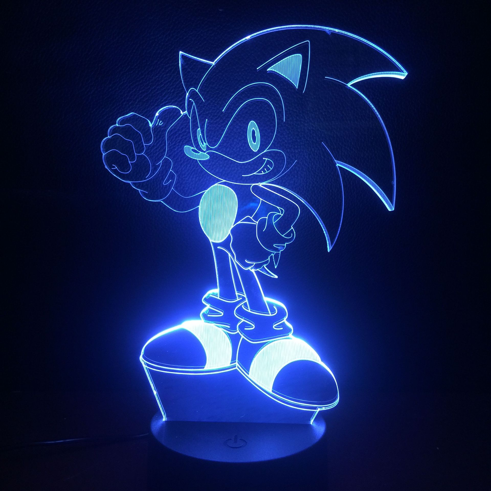 Sonic anime 7 colours LED light