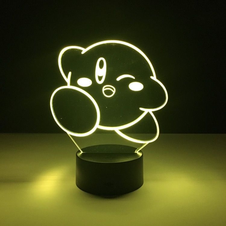 Kirby anime 7 colours LED light