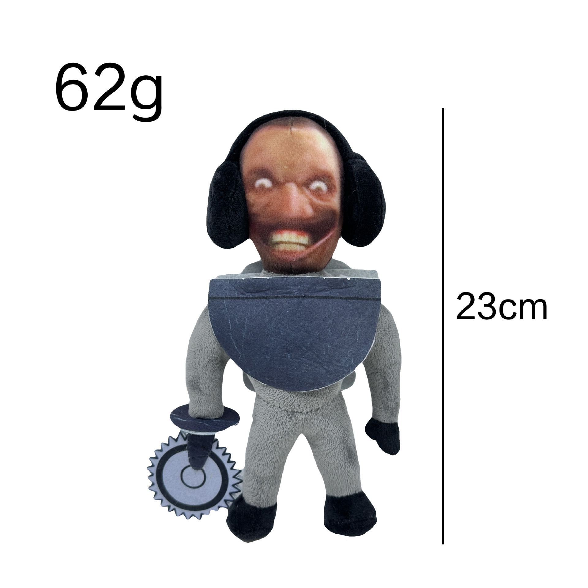 skibidi toilet man anime plush doll