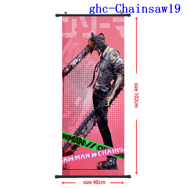 chainsaw man anime wallscroll 40*102cm