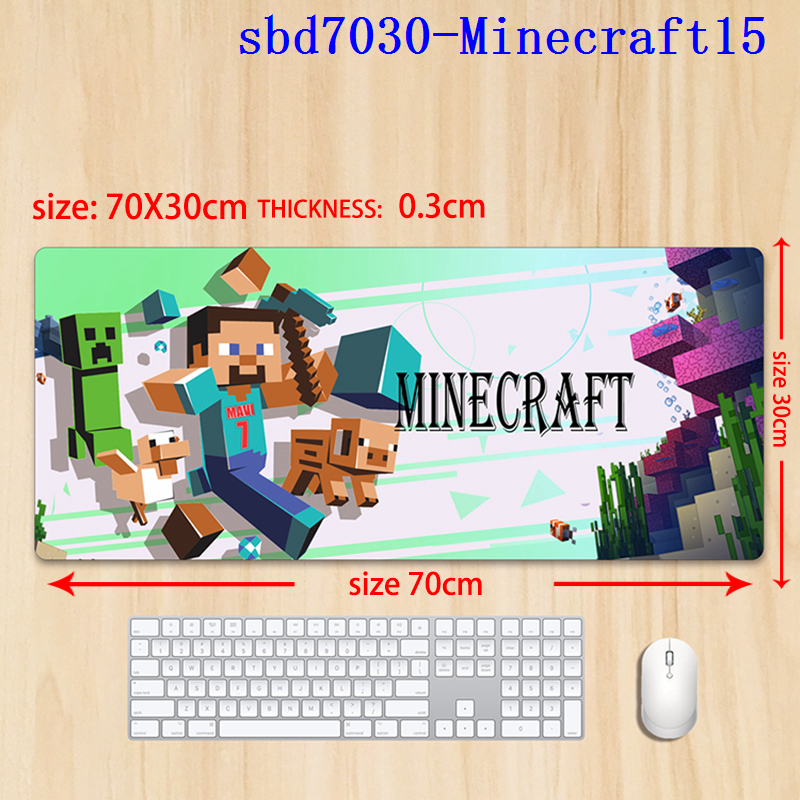 Minecraft anime mouse pad 70*30*0.3cm（lockrand）