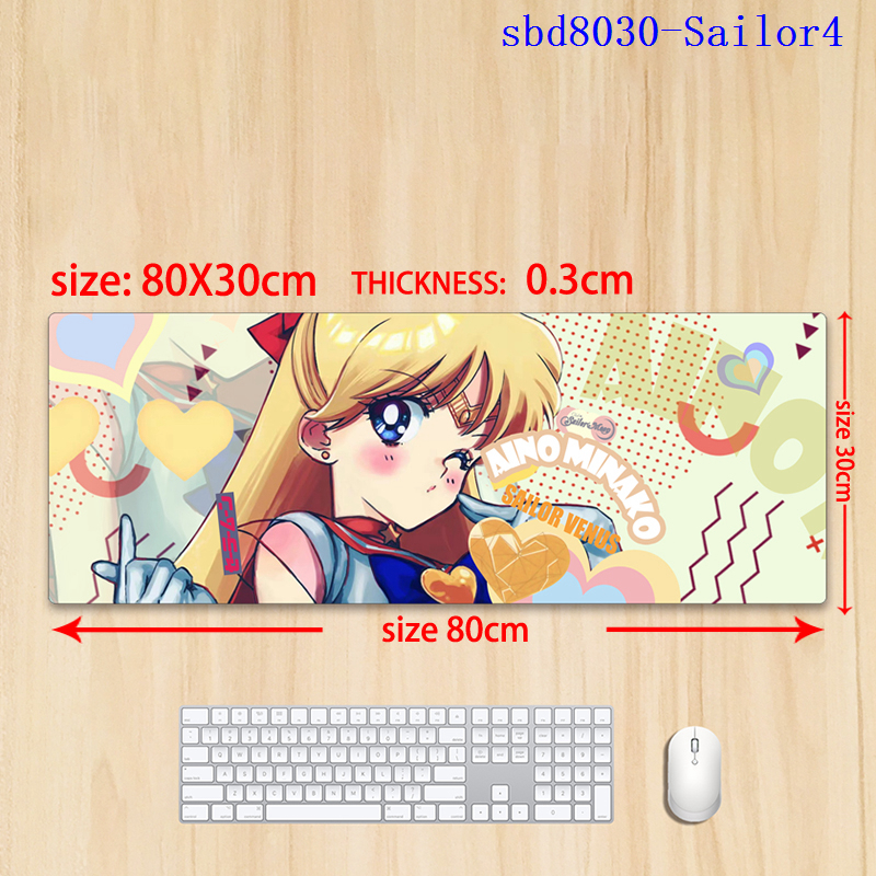 Sailor Moon Crystal anime mouse pad 80*30*0.3cm（lockrand）