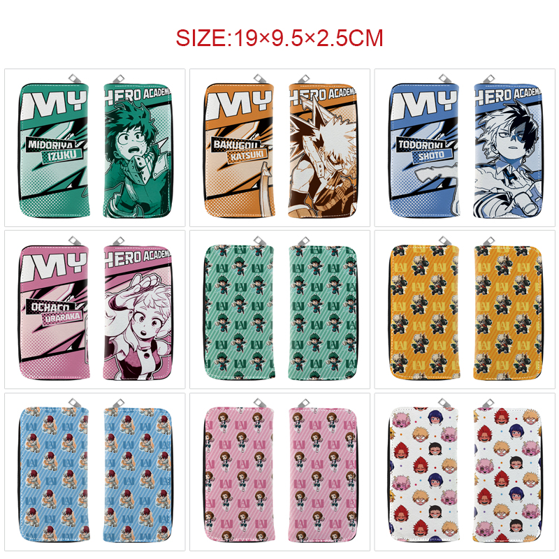 My Hero Academia anime wallet 19*9.5*2.5cm