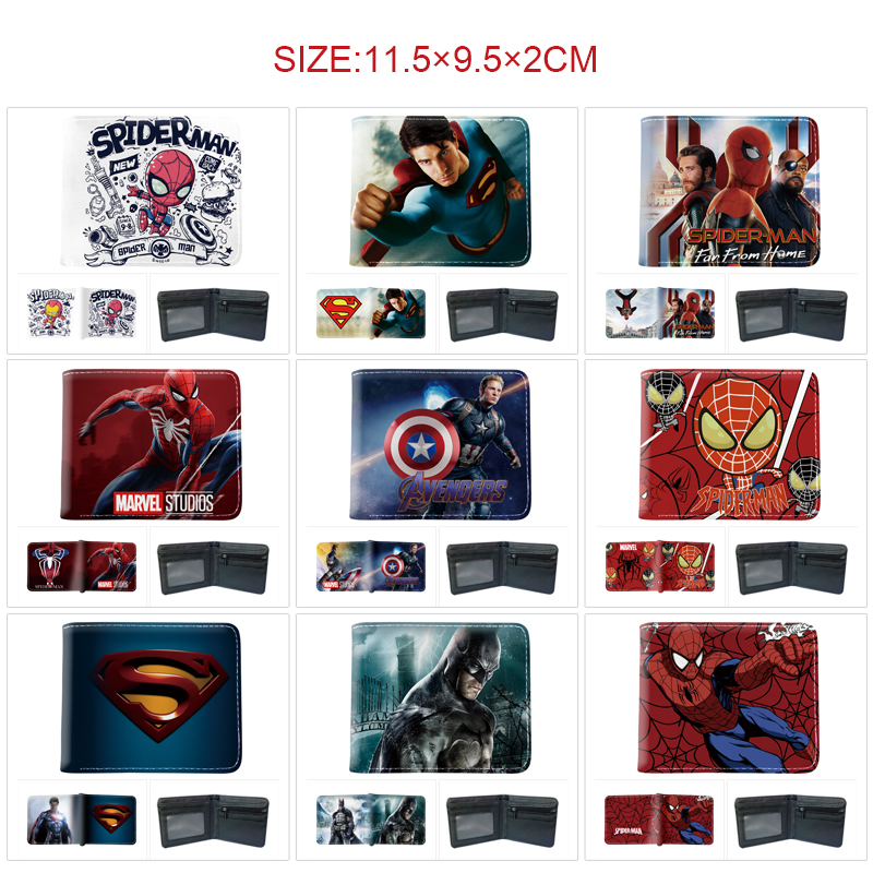Avengers anime wallet 11.5*9.5*2cm