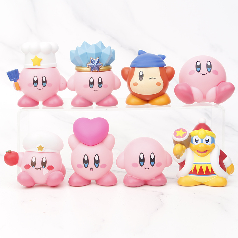Kirby anime figure set 5.5-7cm 8pcs a set