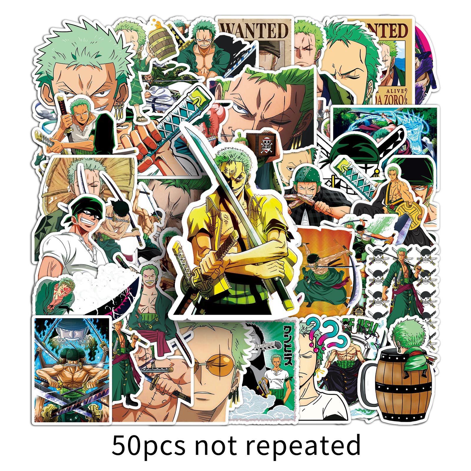One Piece anime waterproof stickers 50pcs a set
