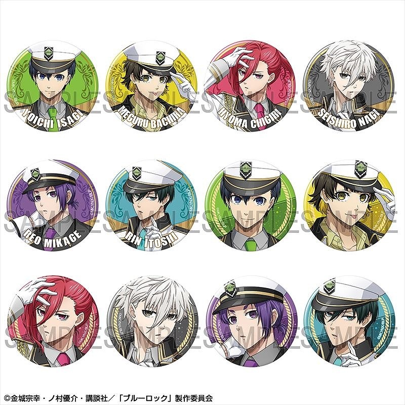 Blue Lock anime pin 12pcs a set