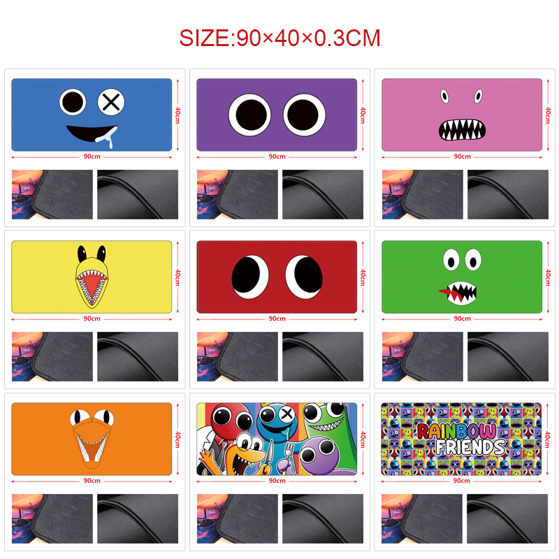 Rainbow friends anime Mouse pad 90*40cm