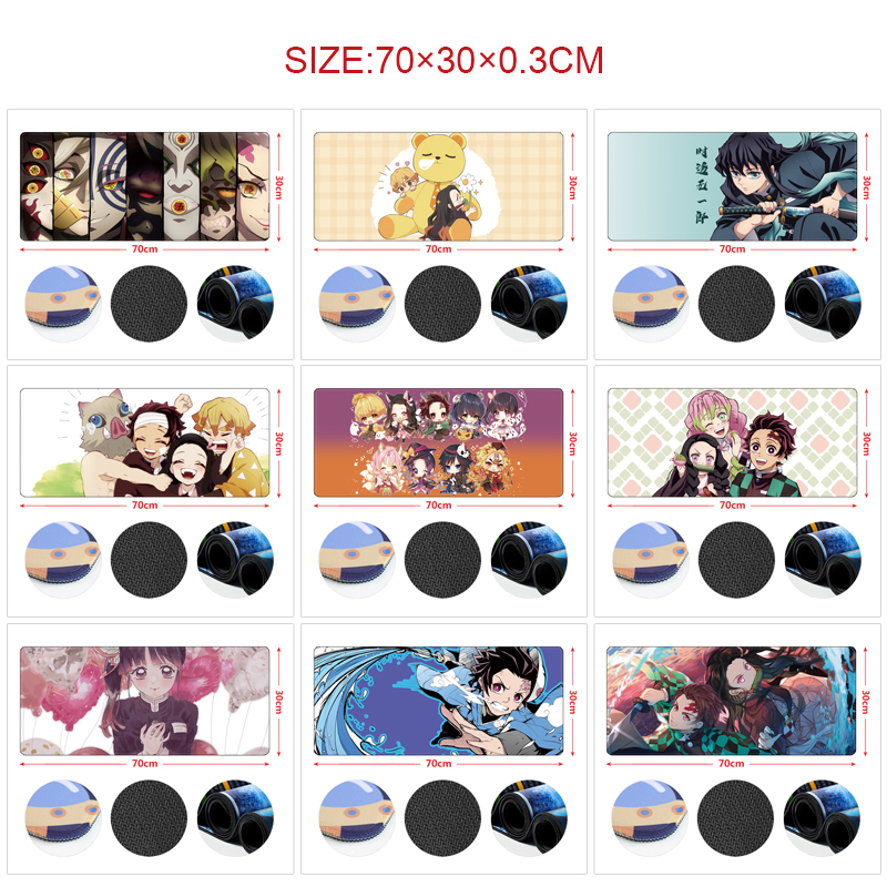 Demon slayer kimets anime Mouse pad 70*30cm