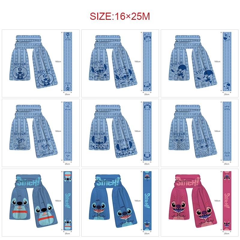 stitch anime scarf