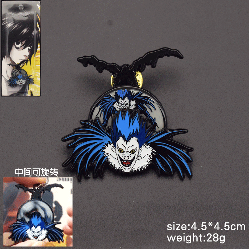 Death Note anime rotating pin