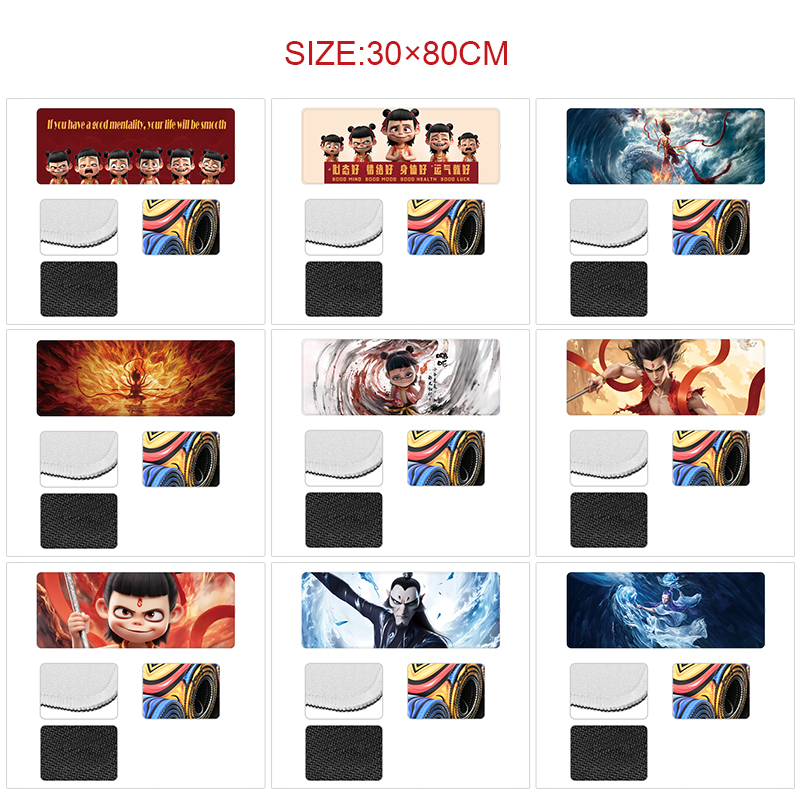 Ne Zha anime Mouse pad 30*80cm