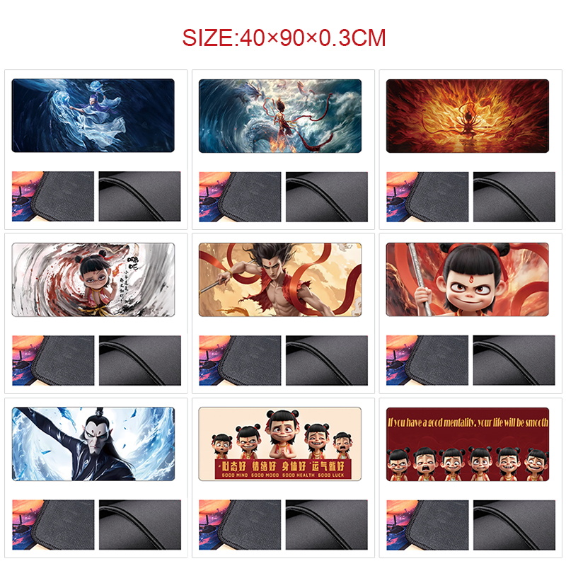 Ne Zha anime Mouse pad 90*40cm