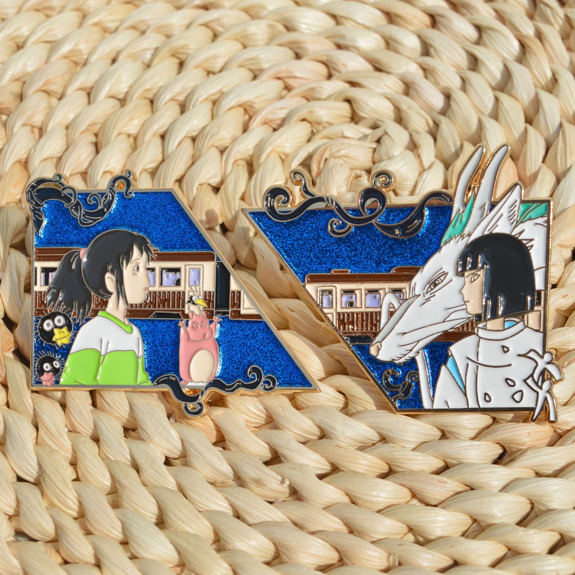 Spirited Away anime pin 55*45*2mm 6pcs a set