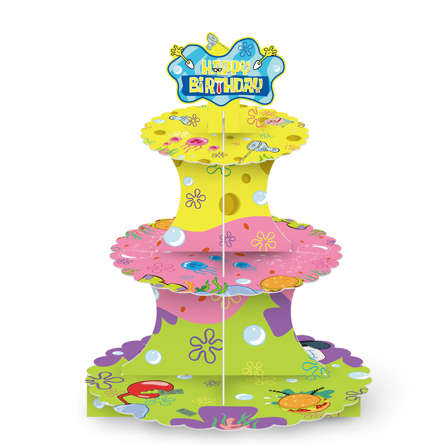 SpongeBob anime cupcake stand 10 pcs