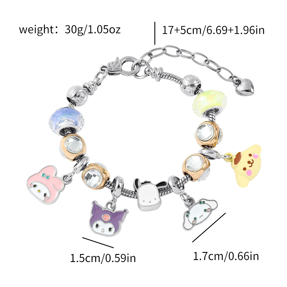 Kuromi anime bracelet