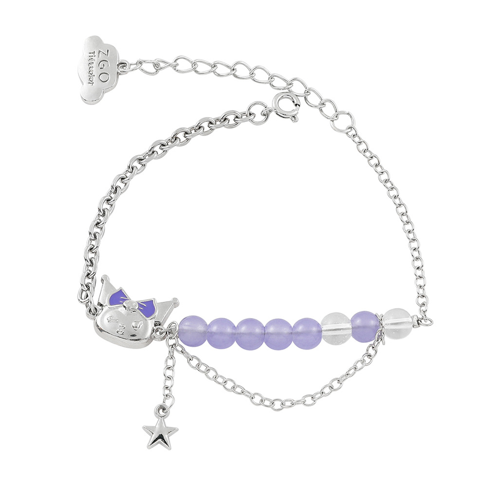 Kuromi anime bracelet