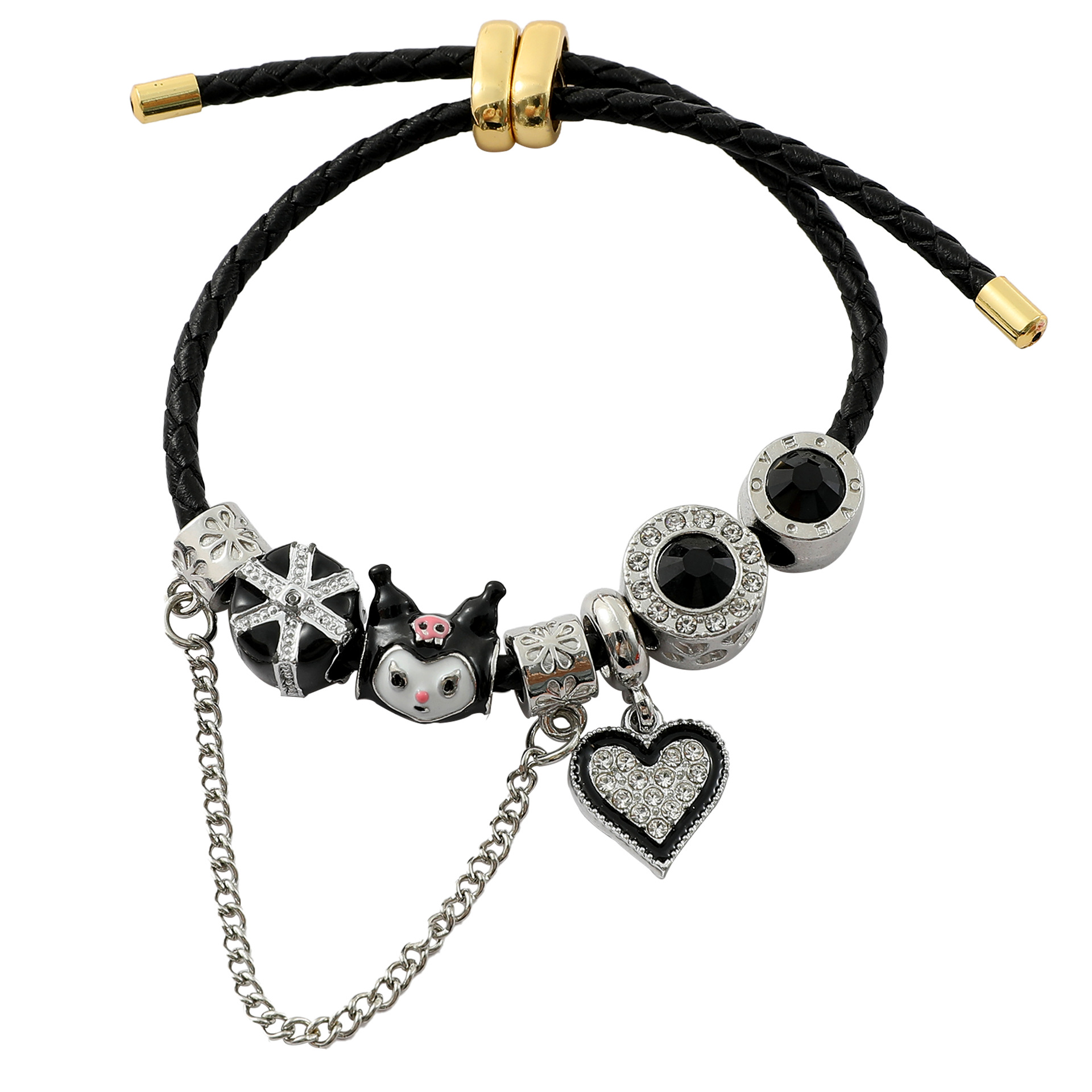 Kuromi anime bracelet