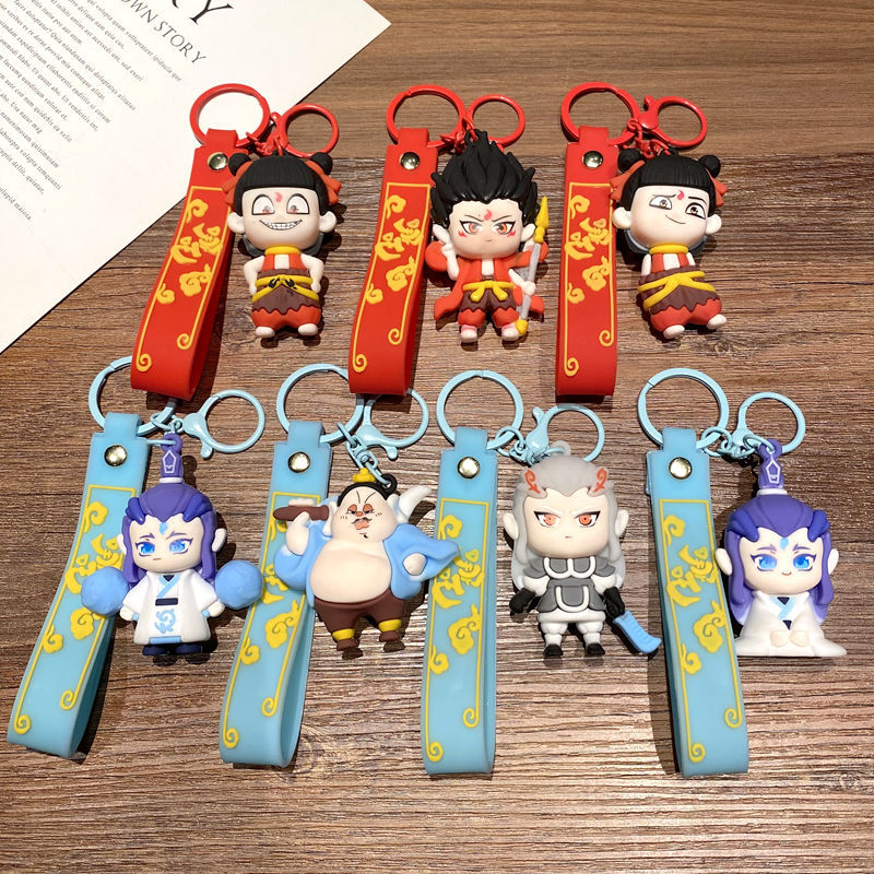 Ne Zha anime keychain