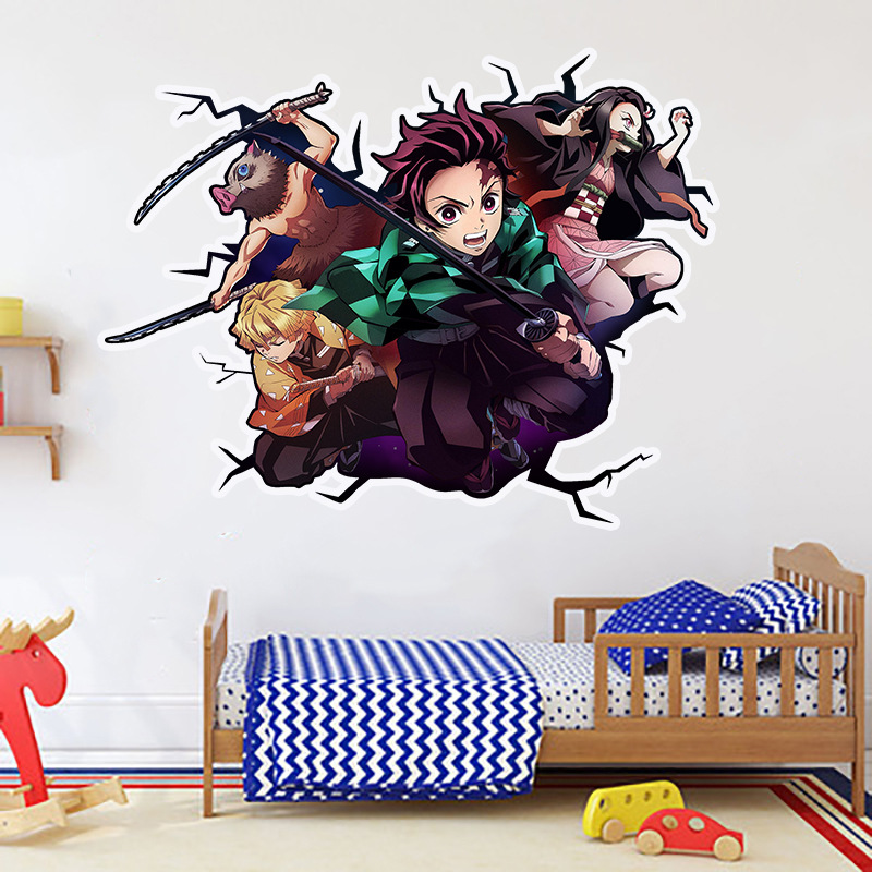 Demon slayer kimets anime 3D stickers