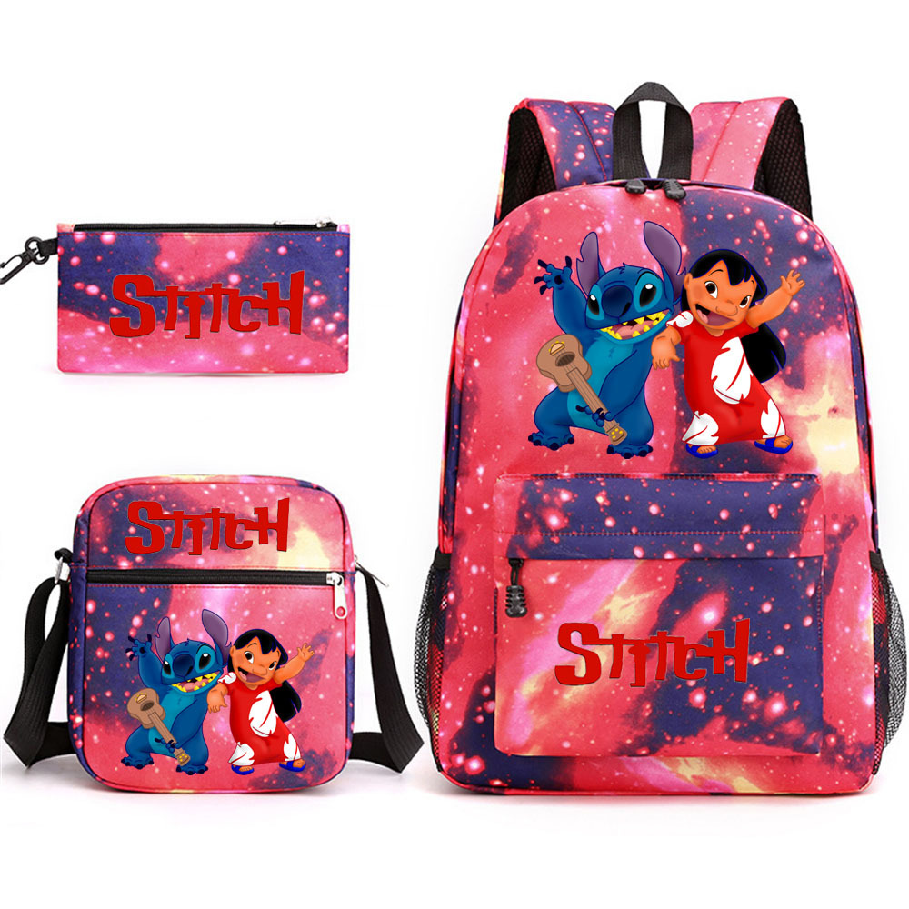 Stitch anime backpack set