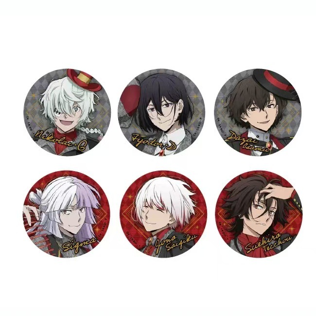Bungo Stray Dogs anime pin set