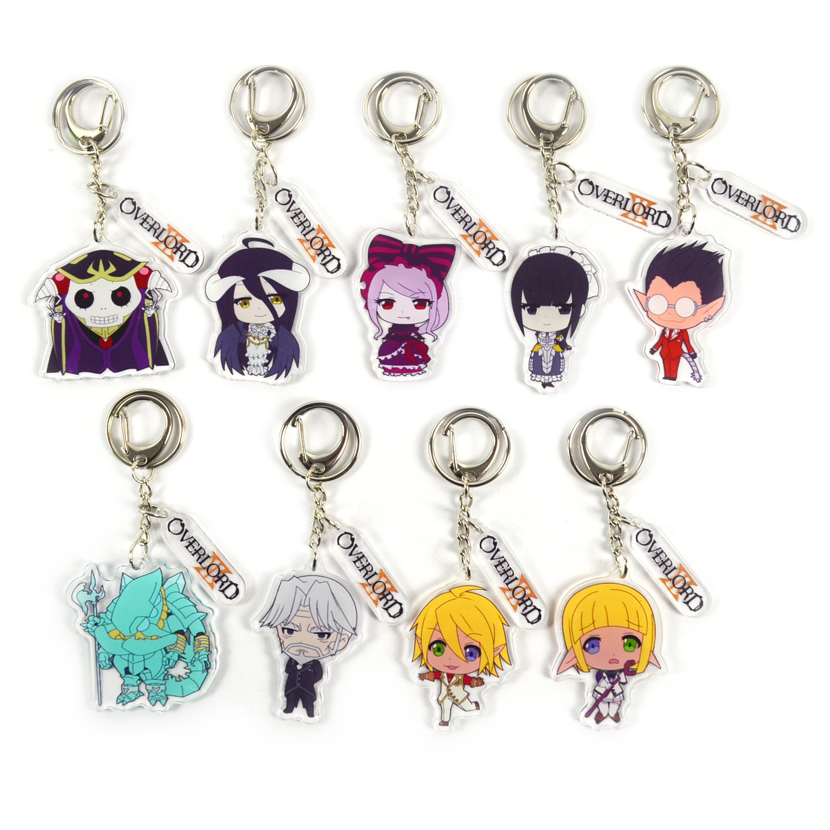 overload anime keychain