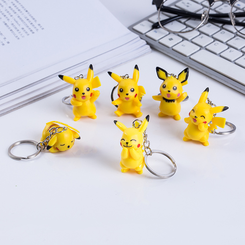 Pokemon anime keychain 6 pcs a set