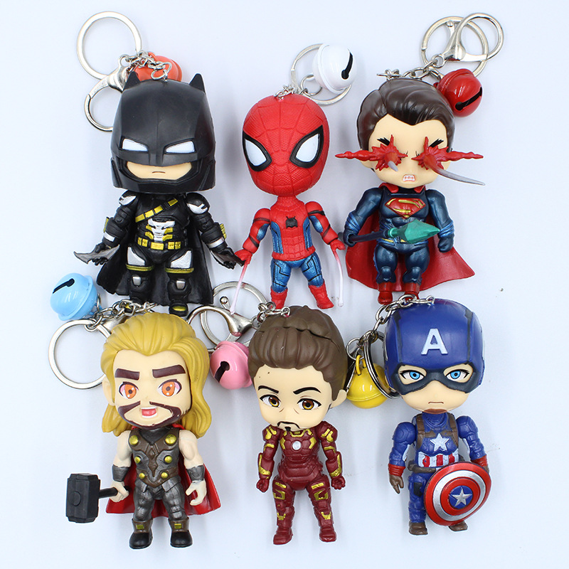 Avengers anime keychain 6 pcs a set