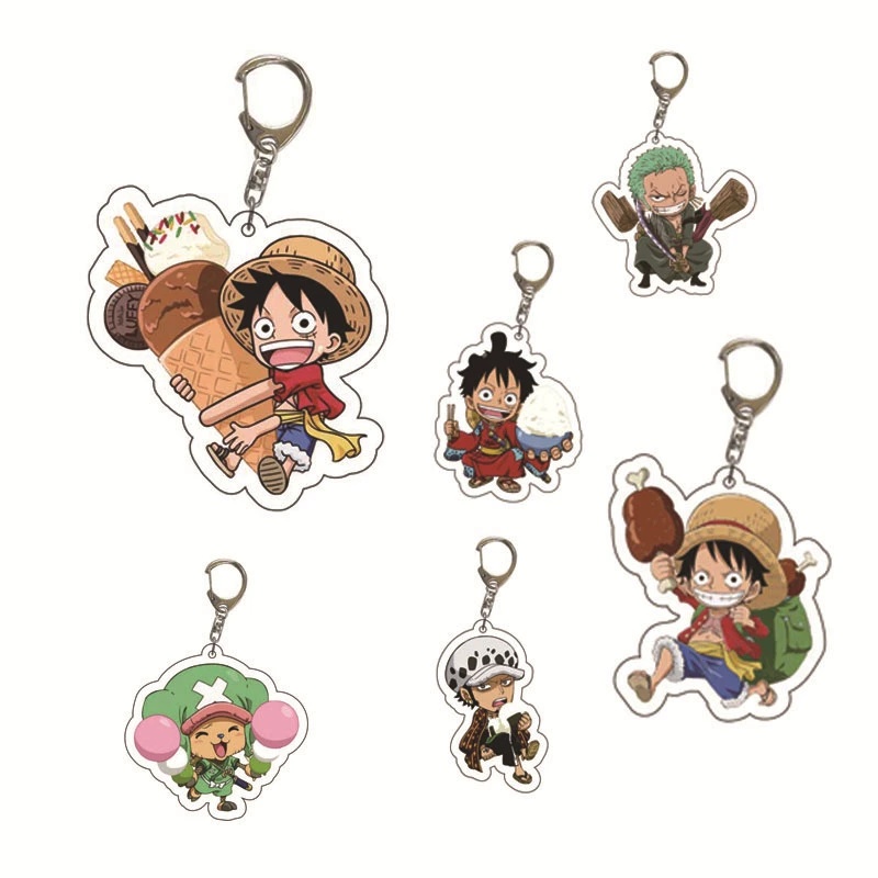 One Piece anime keychain