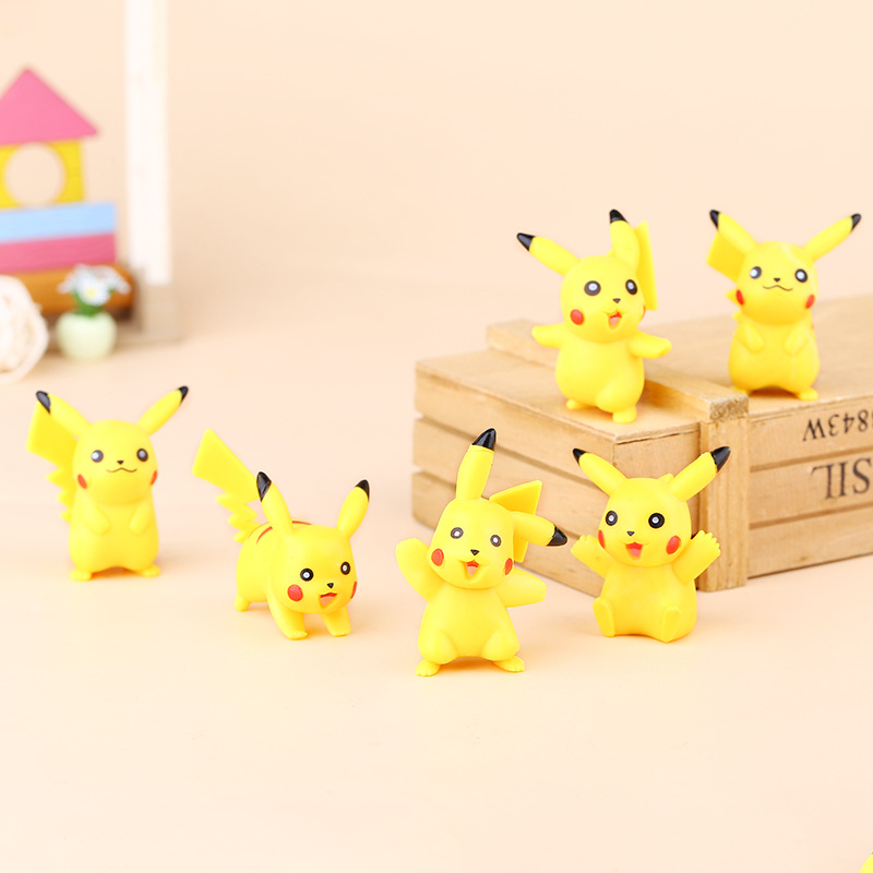 Pokemon anime figure 3.5cm-4cm 6pcs a set
