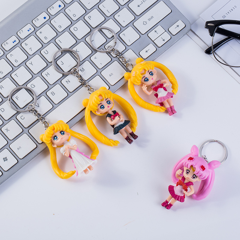 Sailor Moon Crystal anime keychain 4 pcs a set