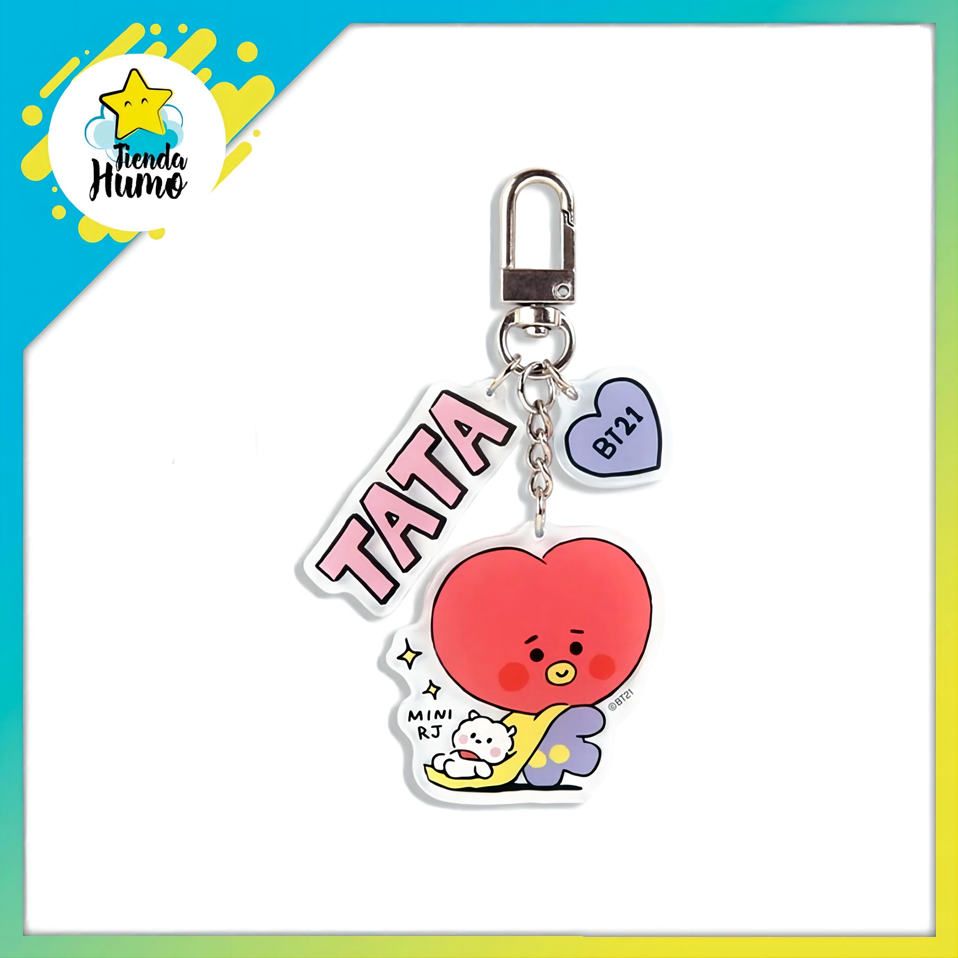 BTS anime keychain