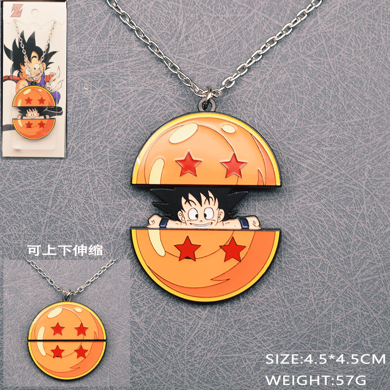 Dragon ball anime telescopic necklace