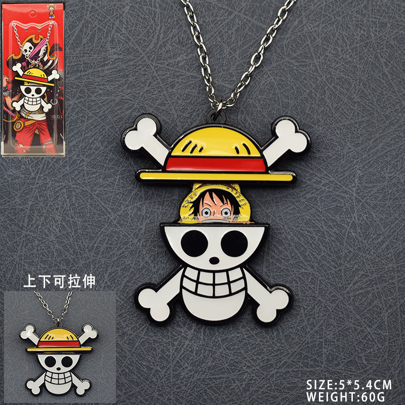 One Piece anime telescopic necklace